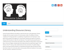 Tablet Screenshot of discourseliteracy.com